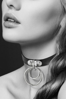 Чокер с кольцами Bijoux Pour Toi Collier чёрный