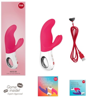 Вибратор со стимулятором клитора Fun Factory MISS Bi розовый Вибратор со стимулятором клитора Fun Factory MISS Bi розовый