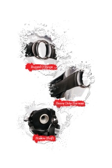 Большой фаллопротез Extreme Hollow Strap-On чёрный - 25 см