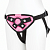 Плюшевые трусики для страпона Strap On Harness Pink черно-розовые