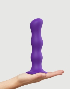 Фаллоимитатор с шариками Strap-On-Me Dildo Geisha Ball размер XL 17,7 см фиолетовый
