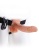 Фаллопротез с вибрацией Vibrating Hollow Strap-On with Balls Flesh телесный 18,9 см