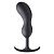 Черный массажер простаты с утяжелителями Premium Silicone Weighted Prostate Plug XL - 20,8 см.