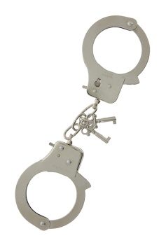 Металлические наручники с ключиками LARGE METAL HANDCUFFS WITH KEYS