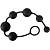 Анальные шарики Black Velvets Anal Beads чёрные - 40 см