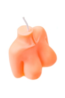 Оранжевая сувенирная свеча «Женский силуэт»