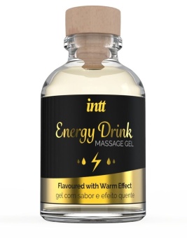Разогревающий гель Intt Energy Drink со вкусом энергетика - 30 мл