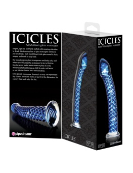 Стеклянный анальный стимулятор Pipedream Icicles №29 - 19,7 см