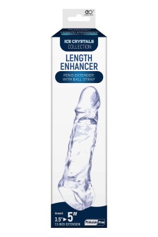 Прозрачная насадка-удлинитель Length Enhancer с подхватом - 16 см.
