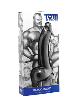 Чёрный фаллоимитатор Black Magic - 30 см.