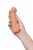 Телесная закрытая насадка с шершавой головкой Cock Sleeve Size M - 15,6 см.
