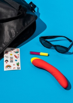 Вибратор для точки G Romp Hype G-Spot Vibrator красный - 21 см