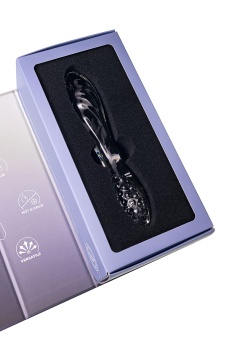 Двухсторонний стеклянный фаллоимитатор Satisfyer Dazzling Crystal 1 прозрачный