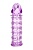 Гелевая фиолетовая насадка на фаллос с шипами - 12 см.