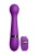 Вибратор с круглой головкой для тренировок Кегеля Kegel Wand фиолетовый - 18,5 см