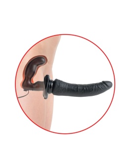 Страпон с вибрацией Deluxe Vibrating Penetrix Strap-On - 19 см