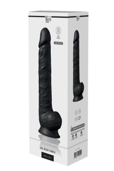 Черный фаллоимитатор-гигант XXL Dildo - 38 см.