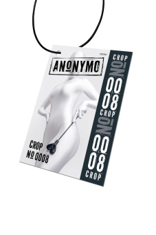 Черный стек со шлепком в форме сердца Anonymo - 35 см.