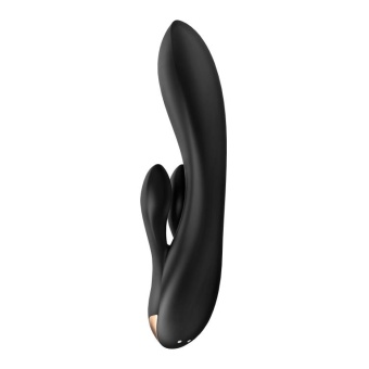 Вибратор Satisfyer Double Flex с двумя клиторальными кончиками чёрный