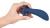 Синяя анальная втулка с вибрацией Vibrating Butt Plug - 12 см.