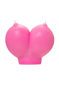 Розовая свеча «Сиськи» - 150 гр.