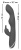 Фиолетовый вибратор G-Spot Rabbit Vibrator для стимуляции зон G и A - 23,6 см.