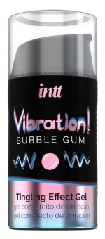 Стимулирующий гель со вкусом жвачки Intt Vibration! Bubble Gum 15 мл