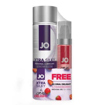 Набор лубрикантов System JO Xtra Silky Oral Delight Strawberry