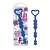 Синие анальные бусы LIA LOVE BEADS - 17,8 см.
