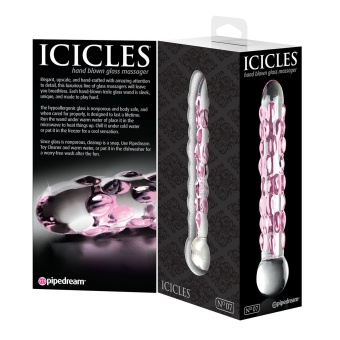 Стеклянный фаллоимитатор Pipedream Icicles №7- 17,8 см