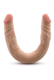Телесный двусторонний фаллоимитатор 14 Inch Double Dong - 35,6 см.
