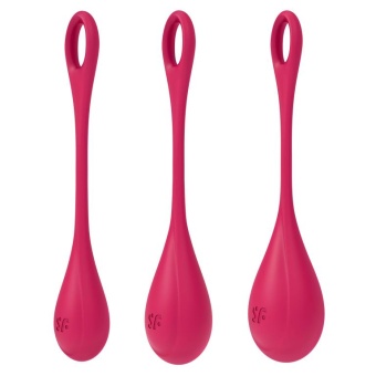 Набор из 3 красных вагинальных шариков Satisfyer Yoni Power 1