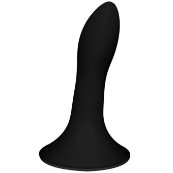 Небольшой фаллоимитатор на присоске Hitsens 5 чёрный 12,9 см