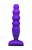 Фиолетовый анальный стимулятор Large Bubble Plug - 14,5 см.