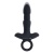 Черный анальный вибростимулятор с поступательными движениями Slayer - 20 см.
