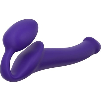 Безремневой гибкий страпон Bendable Strap-on-me S 24 см фиолетовый