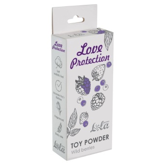 Пудра для игрушек ароматизированная Love Protection Лесные ягоды 15 г