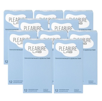 Набор из 10 упаковок ультратонких презервативов Pleasure Lab (по 12 шт.)