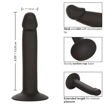 Фаллоимитатор на присоске Silicone Slim Anal Stud