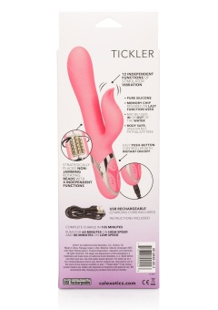 Вибратор-кролик с ротацией Enchanted Tickler розовый