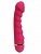 Ярко-розовый ребристый вибратор с 20 режимами вибрации - 16,5 см.