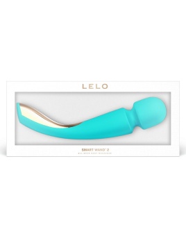 Аквамариновый вибромассажёр Lelo Smart Wand 2