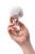 Стеклянная анальная пробка с белым кроличьим хвостиком Sexus Glass прозрачная Стеклянная анальная пробка с белым кроличьим хвостиком Sexus Glass прозрачная