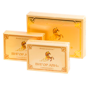 Капсулы для мужчин «Вигор Али +», для усиления эрекции, 6 шт.