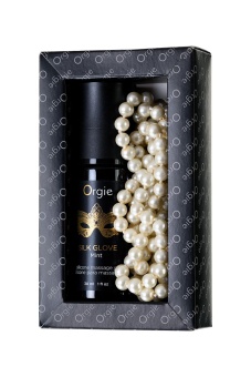 Силиконовое масло и жемчужное ожерелье для массажа Orgie Pearls Lust Massage