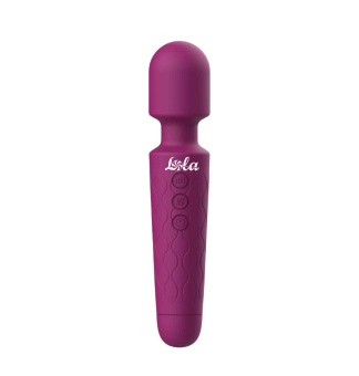 Фиолетовый жезловый вибромассажер Dreaming Wand - 20 см.
