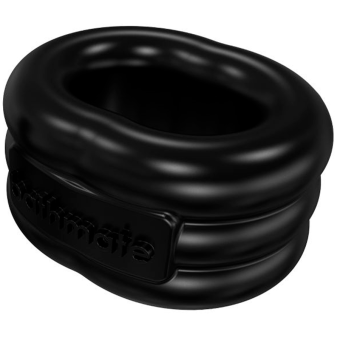 Эрекционное кольцо с вибропулей Bathmate Vibe Ring Stretch чёрное