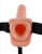 Фаллопротез с вибрацией Vibrating Hollow Strap-On with Balls Flesh телесный 24 см
