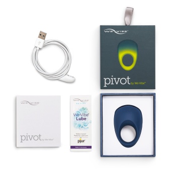 Эрекционное кольцо We-Vibe Pivot синее