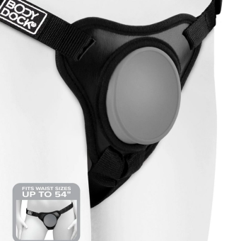 Пояс для страпона с присоской Body Dock Elite Mini черный